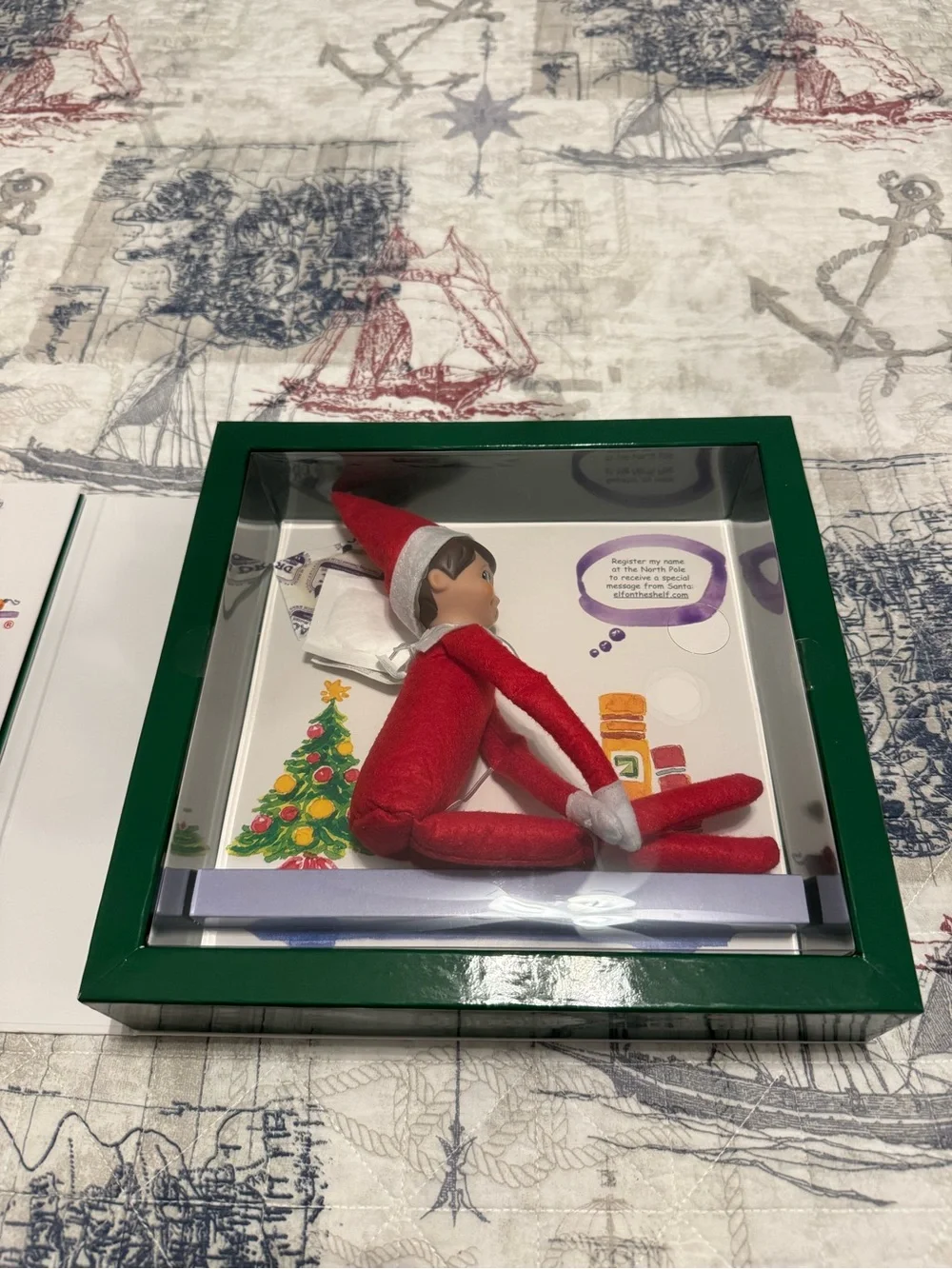 The Elf on the Shelf A Christmas Tradition - White/Red